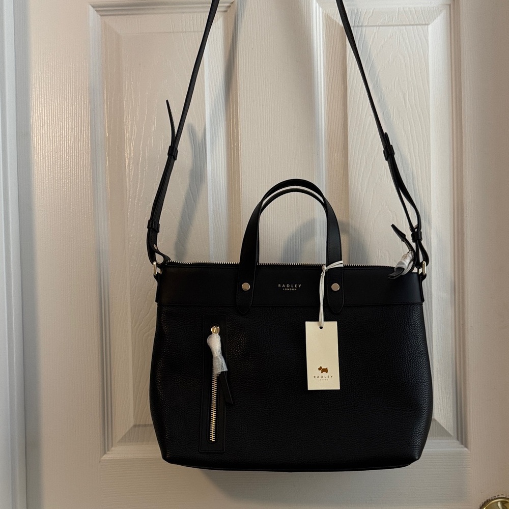 RADLEY LONDON Black Leather Shoulder Bag